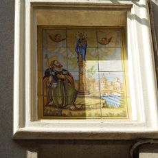 Ceramic panel of Our Lady of El Pilar