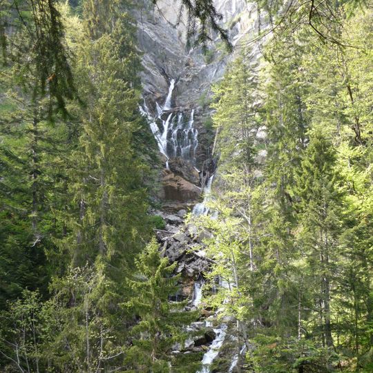 Großer Wasserfall N von Wallgau
