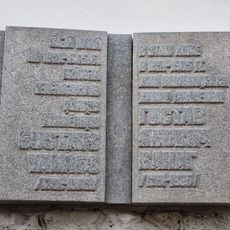 Commemorative plaque to Gustavs Vanags