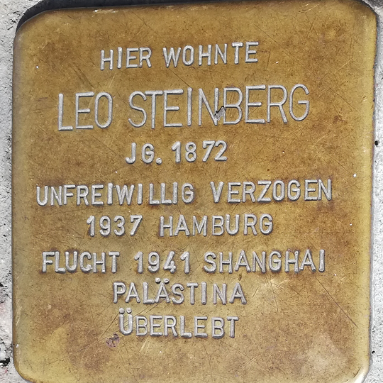 Stolperstein en memoria de Leo Steinberg