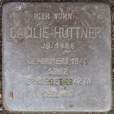 Stolperstein dedicated to Cäcilie Hüttner
