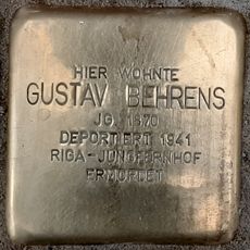 Stolperstein dedicated to Gustav Behrens