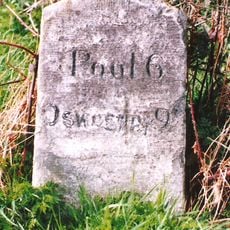 Milestone Close to Nw of Burgedin Locks, B 4392 , Burgedin