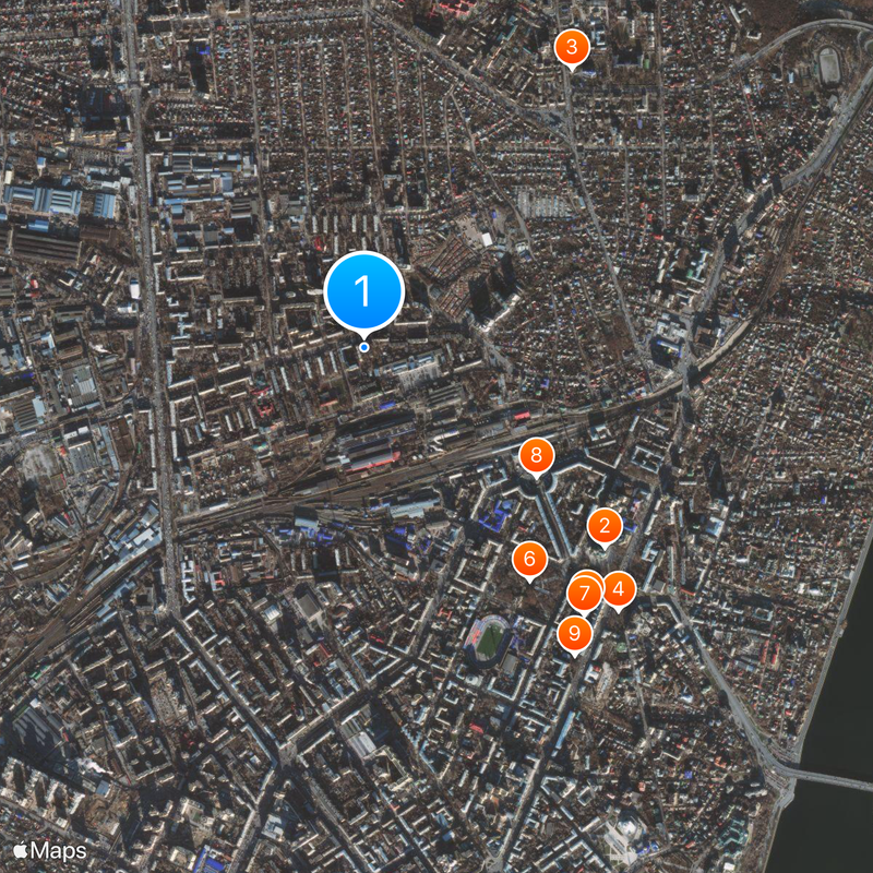 Zhukovsky – Gagarin Air Force Academy Map