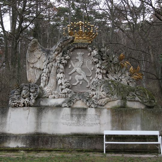 Portico with coat of arms