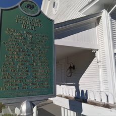 Cascade Township Hall Historical Marker
