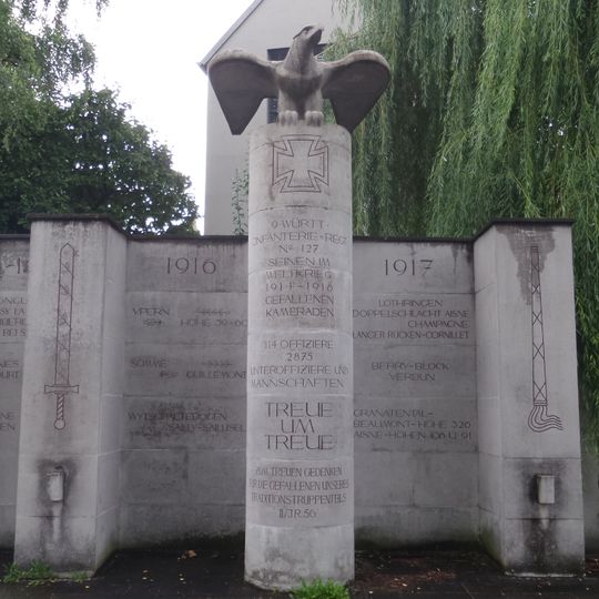 War memorial of the 9th wuerttembergisches infantry regiment Nr. 127