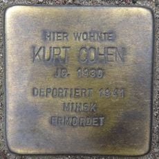 Stolperstein à la mémoire de Kurt Cohen