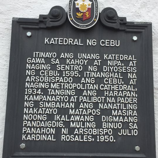 Cathedral of Cebu historical marker