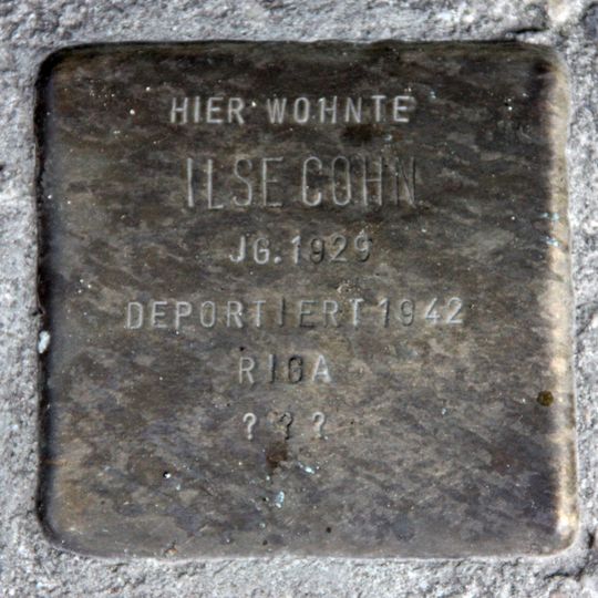 Stolperstein en memoria de Ilse Cohn