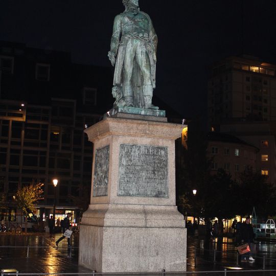 Statue of Jean-Baptiste Kléber on Place Kléber in Strasbourg