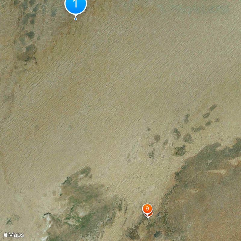 30e parallèle nord Carte