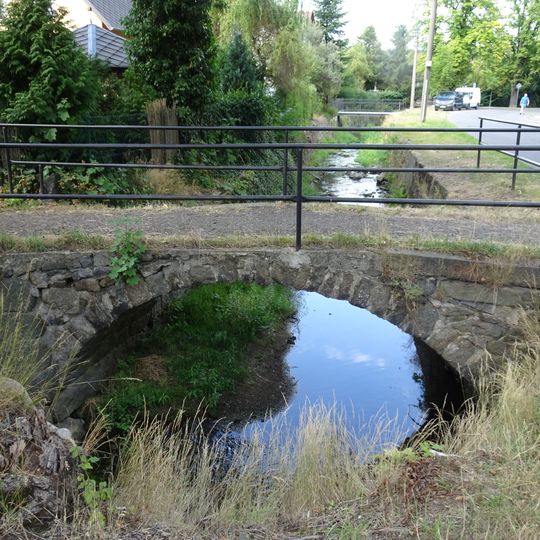 Mostek přes Stříbrný potok Na Můstku - Na Hrázi ve Šluknově