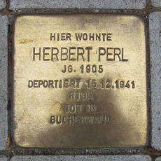 Stolperstein à la mémoire de Herbert Perl