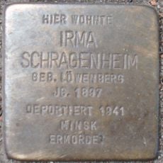Stolperstein en memoria de Irma Schragenheim