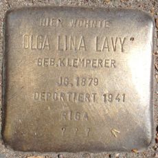Stolperstein dedicated to Olga Lina Lavy