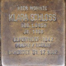 Stolperstein en memoria de Klara Schloss