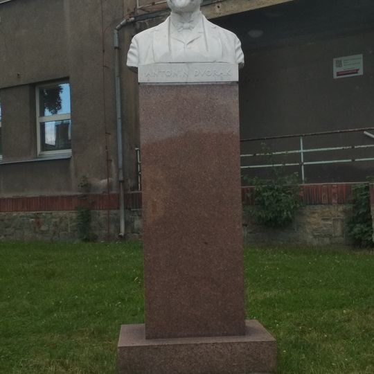 Bust of Antonín Dvořák in Slaný