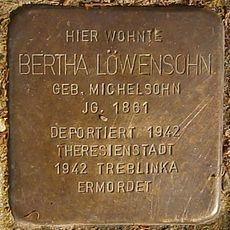 Stolperstein dedicated to Bertha Löwensohn