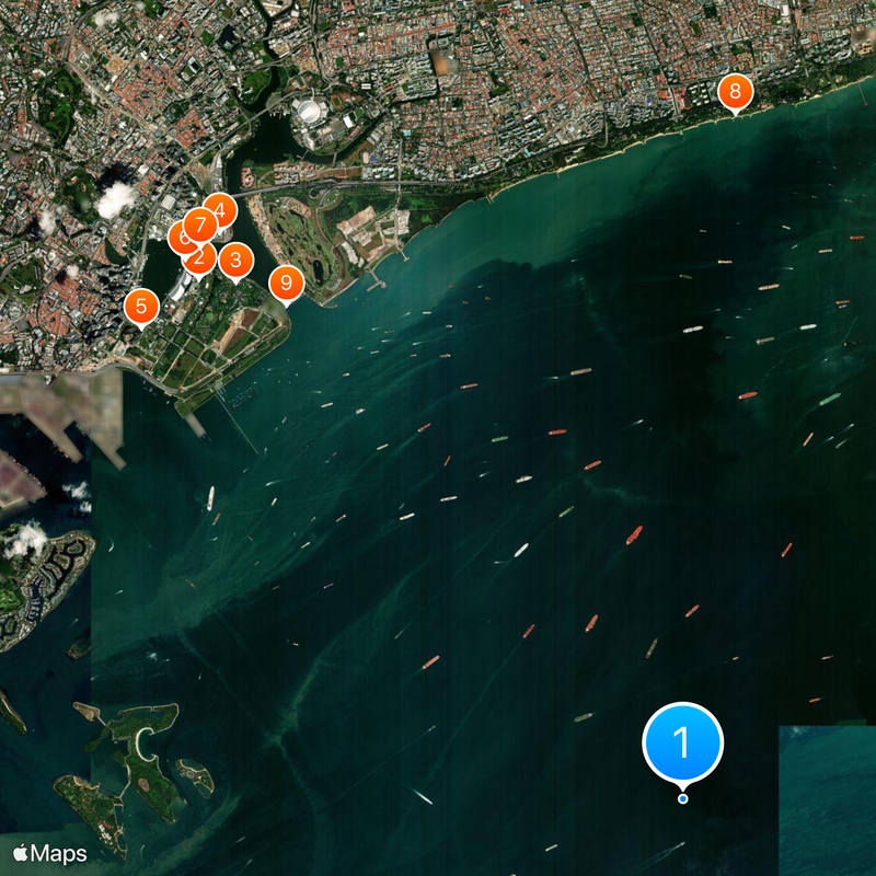 Détroit de Singapour Carte