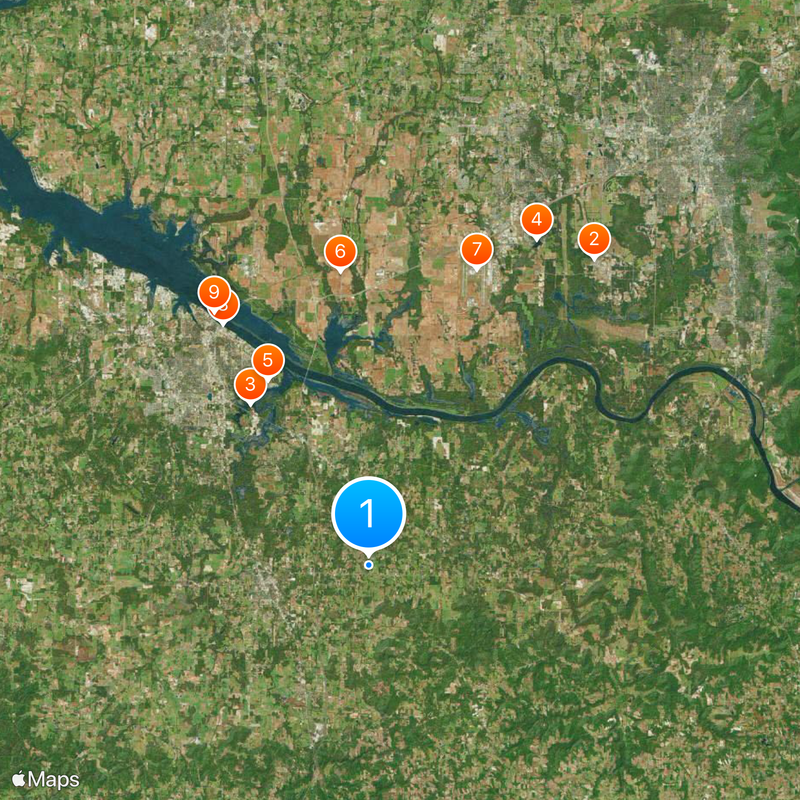 Contea di Morgan Mappa