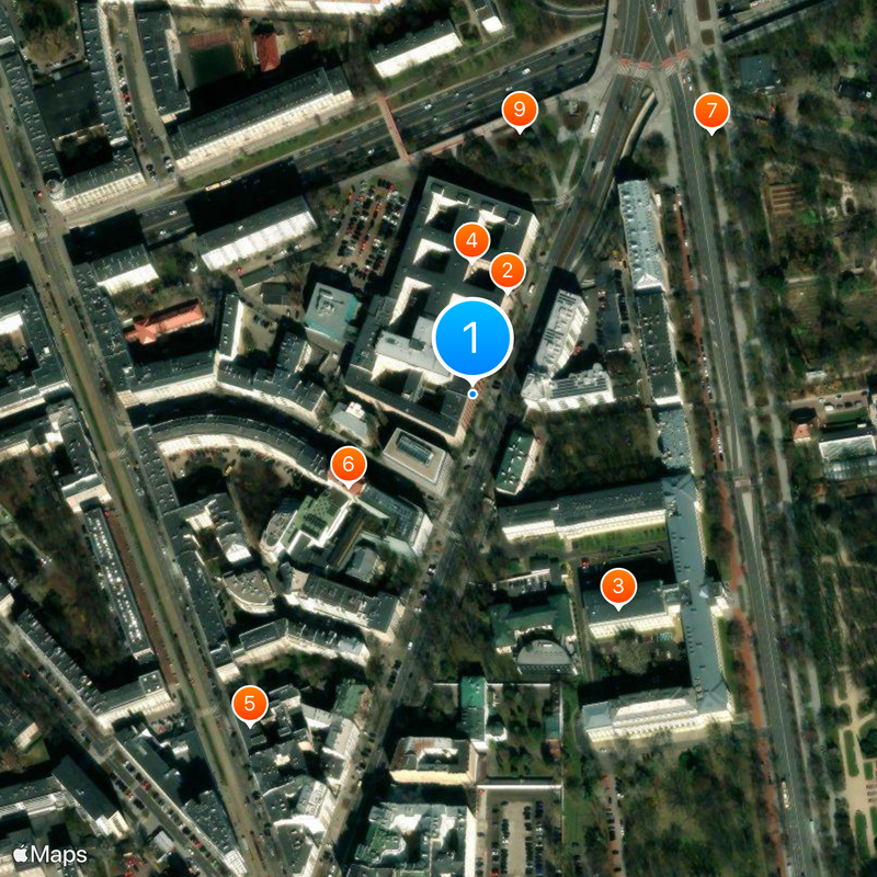 Ministry of Foreign Affairs of Poland Map