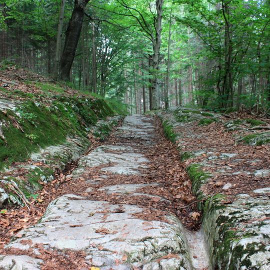 Altstraße und Hügelgräber zwischen Warmbad Villach und Oberfederaun