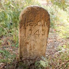 Hraniční kameny ve Zvoli za obecním úřadem