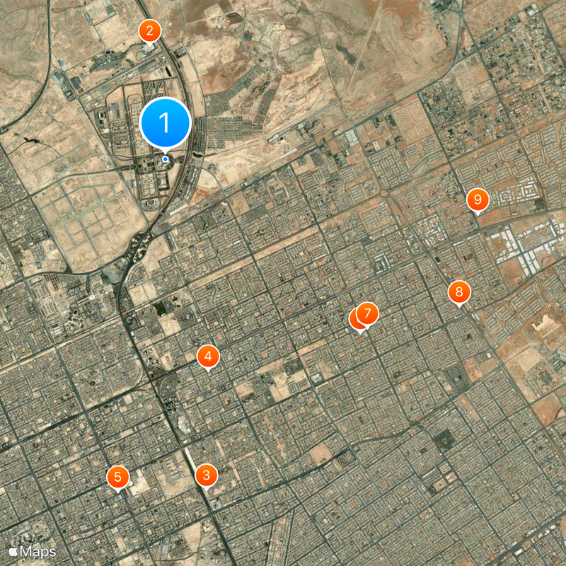 Princess Nora bint Abdul Rahman University Map