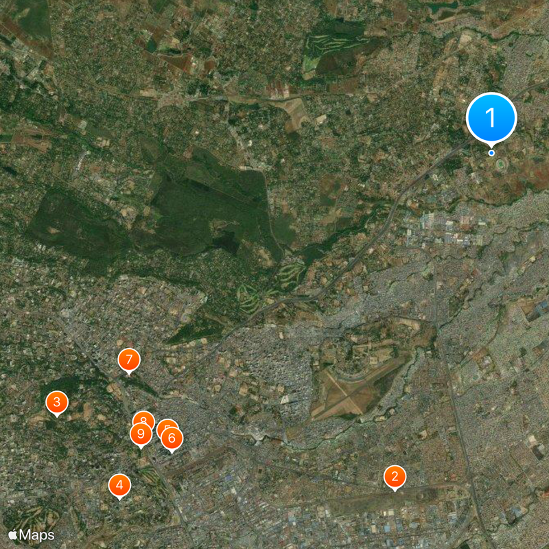 Moi International Sports Centre Map