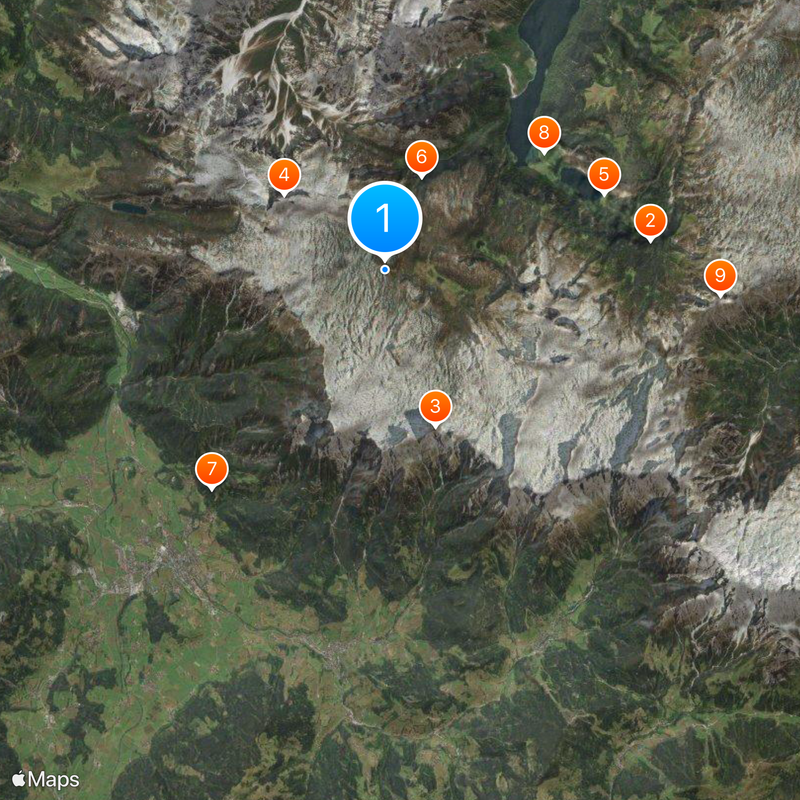 Steinernes Meer Map