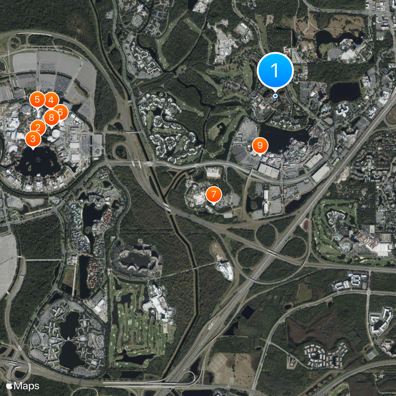 Disney's Saratoga Springs Resort & Spa Map