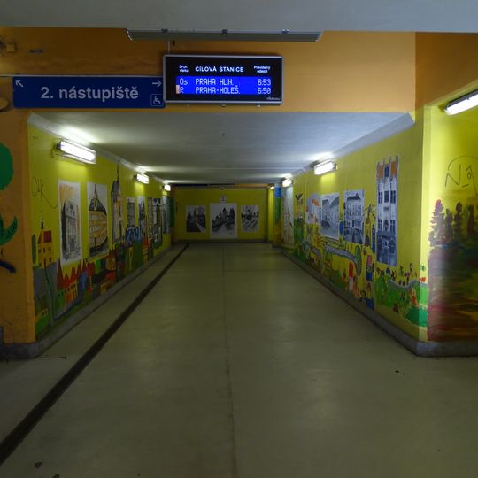 Podchod pod Nádražní ulicí a železniční stanicí Benešov u Prahy