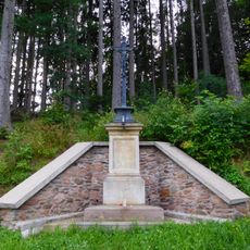 Cemetery cross at Forest Cemetery