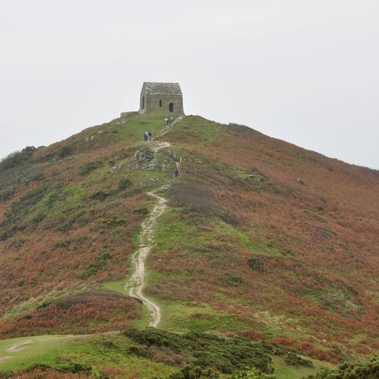 Promontory fort, medieval chapel of St Michael's and Second World War radar station at Rame Head