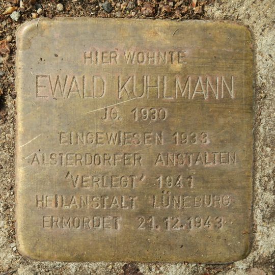 Stolperstein für Ewald Kuhlmann