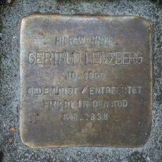 Stolperstein dedicated to Gertrud Lenzberg