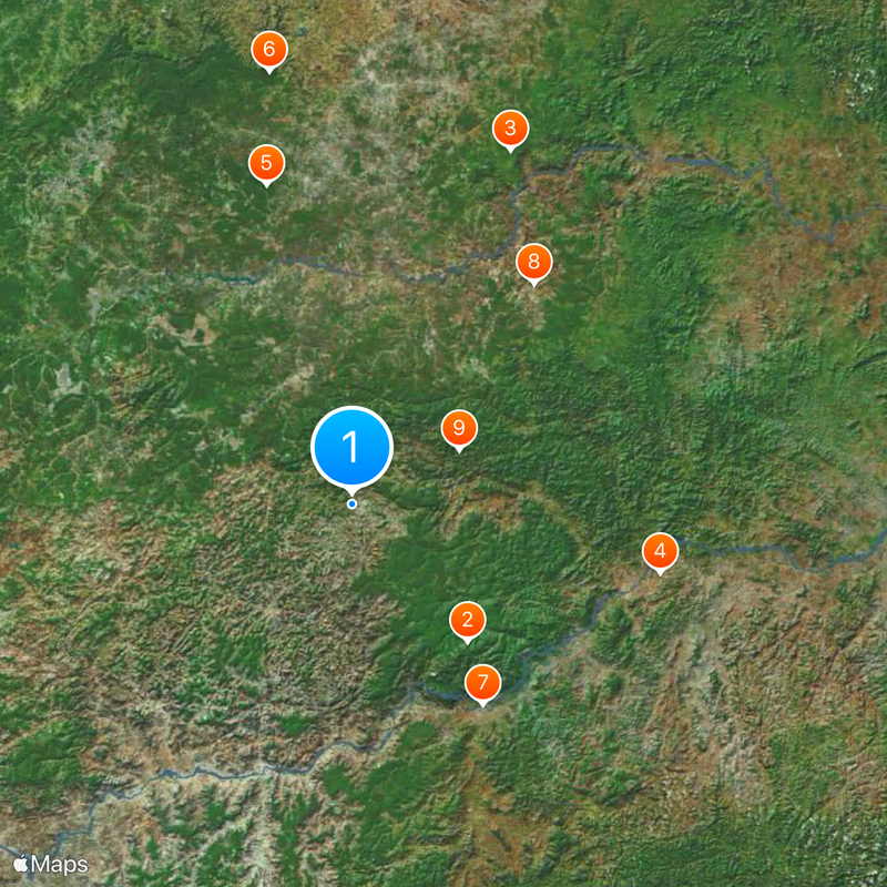 Pedra Azul Map