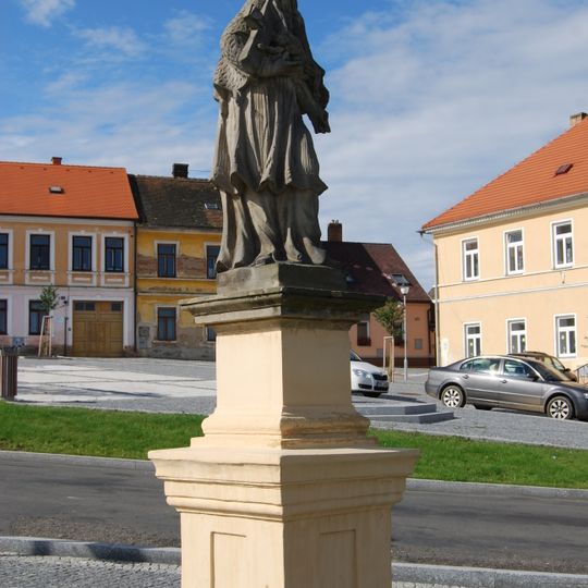 Statue of Saint John of Nepomuk at Vítkovo náměstí