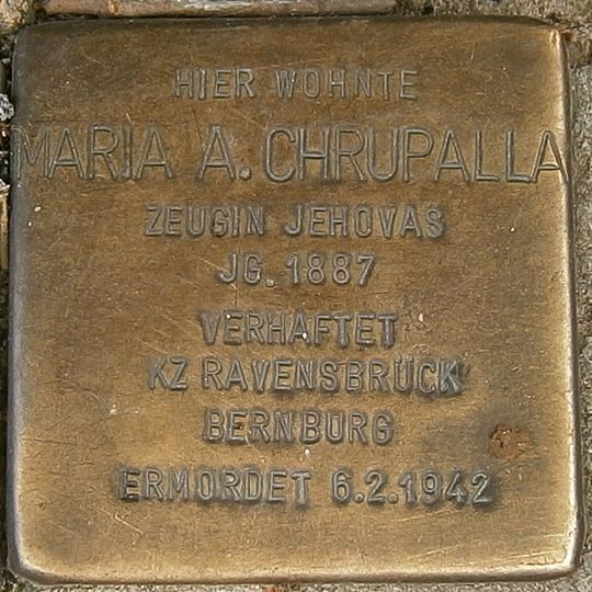 Stolperstein für Maria A. Chrupalla