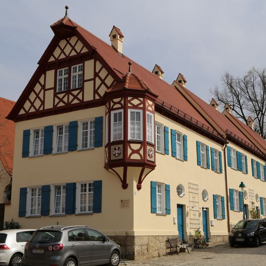 Kleine Reihenhaussiedlung