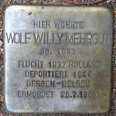 Stolperstein dedicated to Wolf Willy Mehrgut
