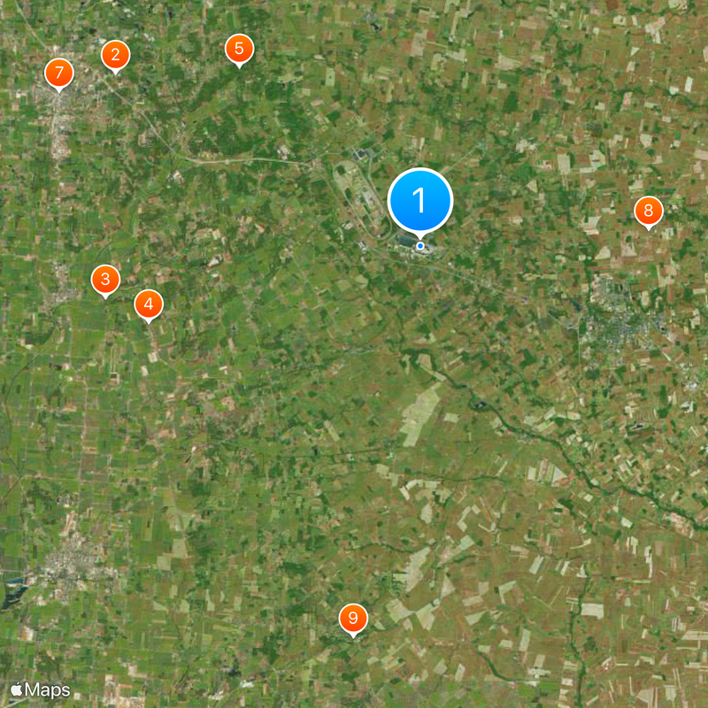 Marysville Auto Plant Map