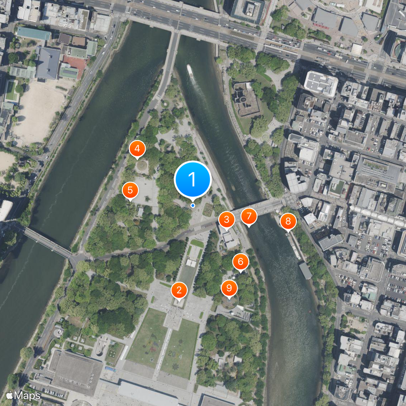 Children's Peace Monument Map