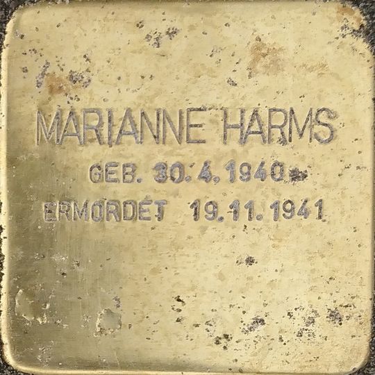 Stolperstein à la mémoire de Marianne Harms