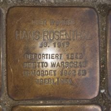 Stolperstein dedicated to Hans  Rosenthal