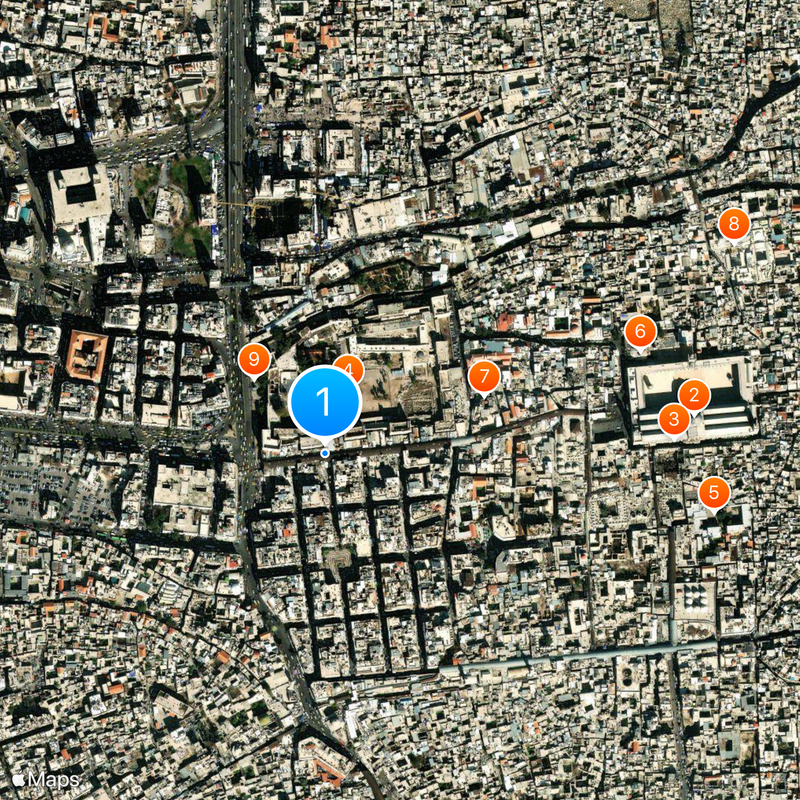 Al-Hamidiyah Souq Kaart