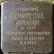 Stolperstein en memoria de Richard Carl Abraham
