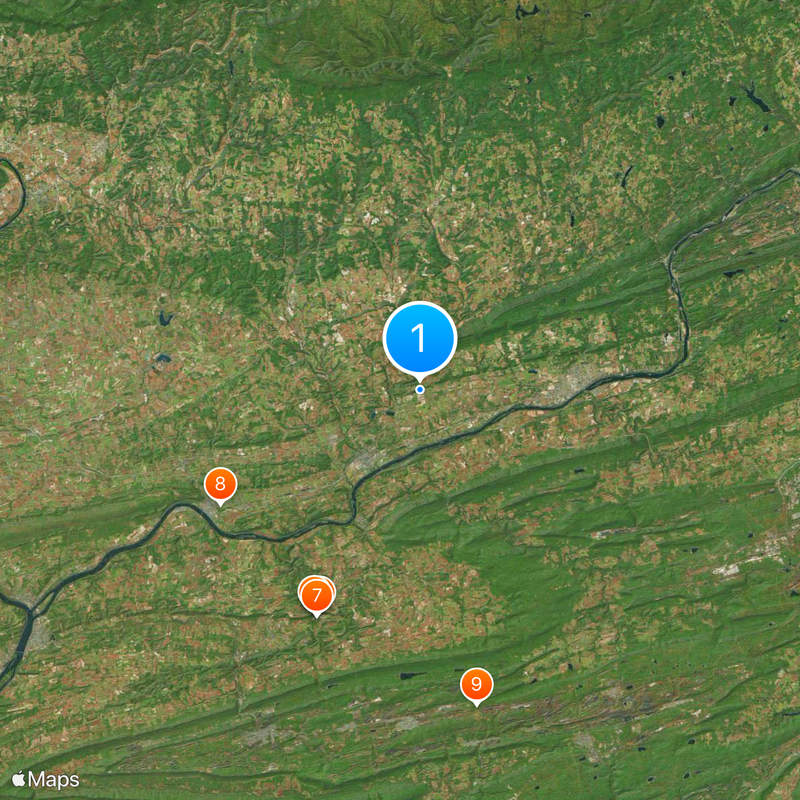 Comté de Columbia Carte