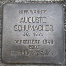 Stolperstein en memoria de Auguste Schumacher